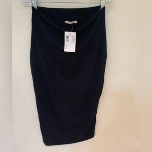 NWT size Small NADIA TARR black pencil skirt